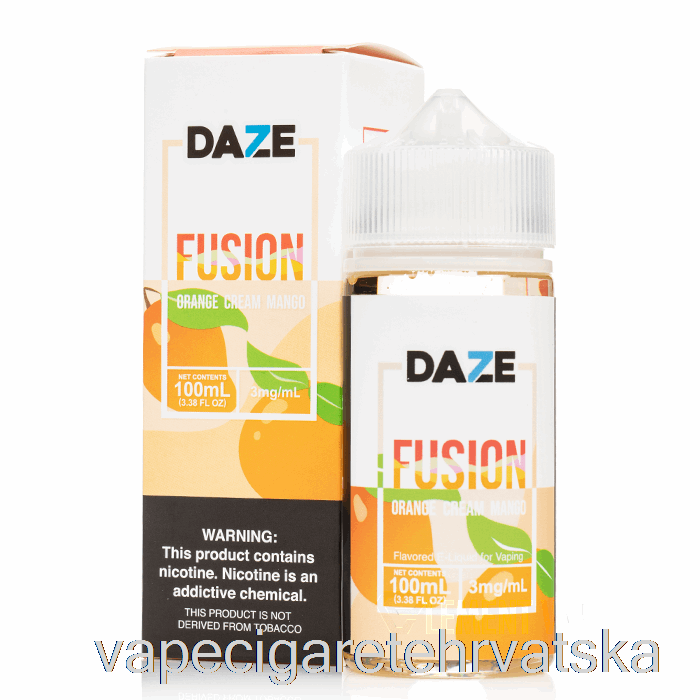 Vape Cigarete Narančasta Krema Mango - 7 Daze Fusion - 100 Ml 3 Mg